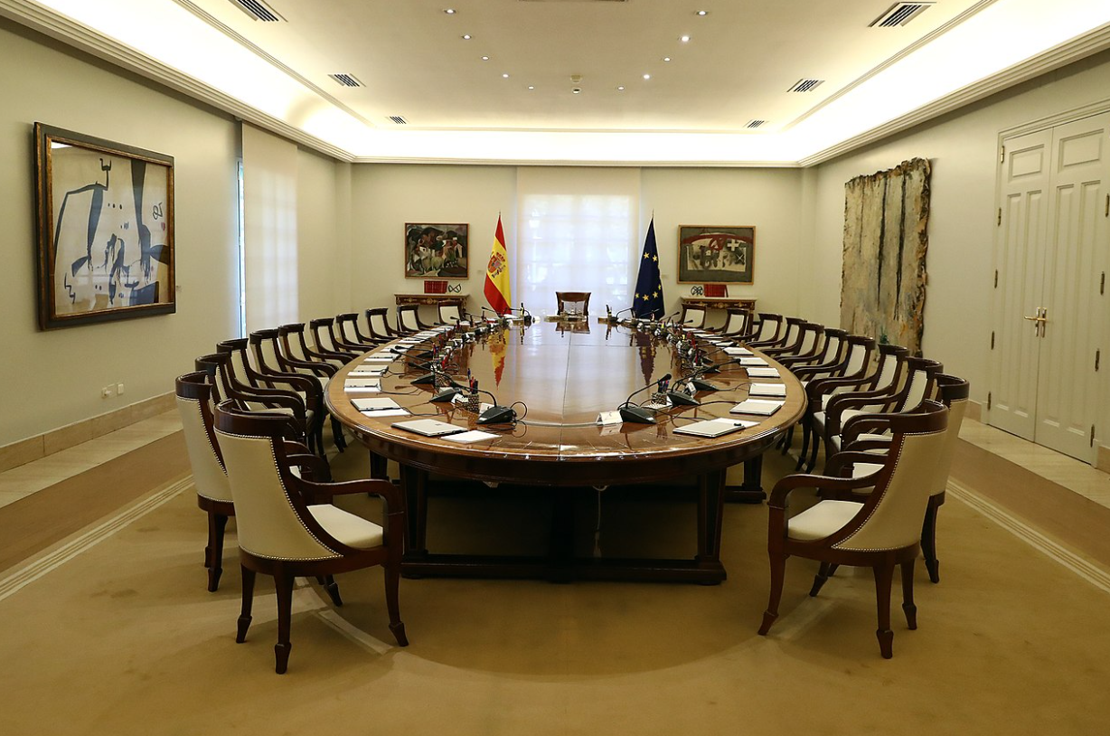 Mesa del Consejo de Ministros.